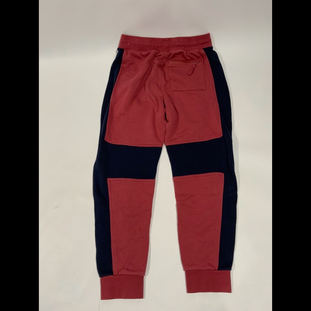 Nike Air Sz M Red Blue Fleece Joggers - Picture 6 of 8
